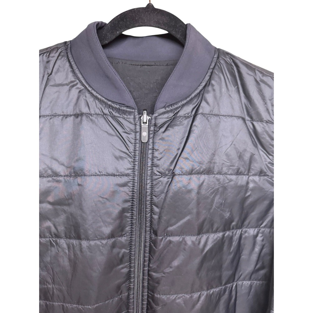 Lululemon Non-Stop Bomber Jacket Reversible Black Women's‎ Size 12 - Picture 10 of 15